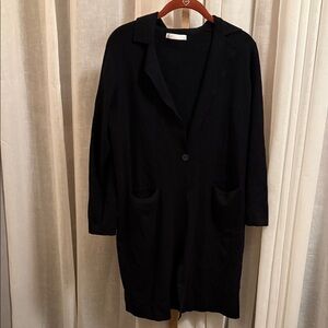 OAK + FORT Black Knit Cardigan